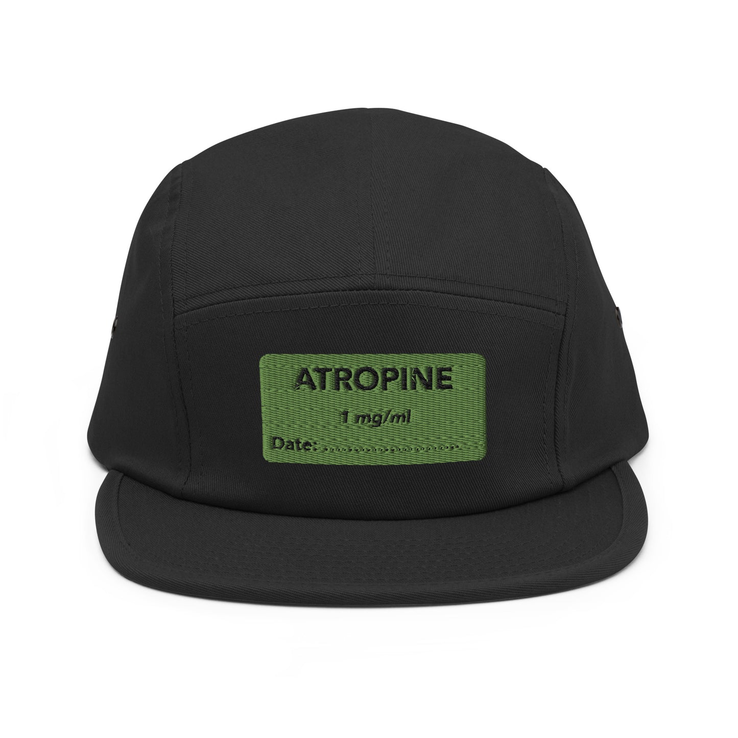 Atropine Embroidered Five Panel Hat