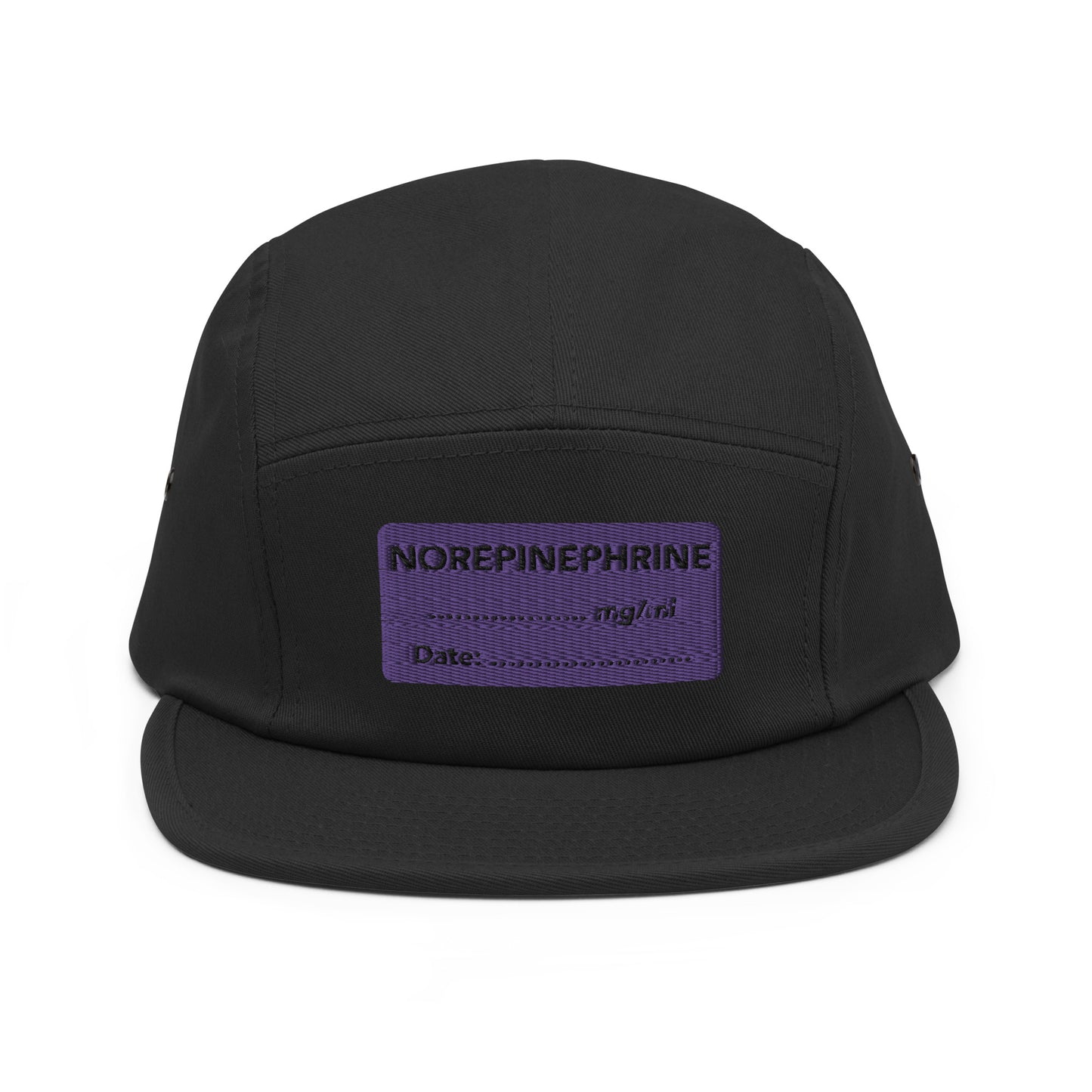 Norepinephrine Embroidered Five Panel Hat