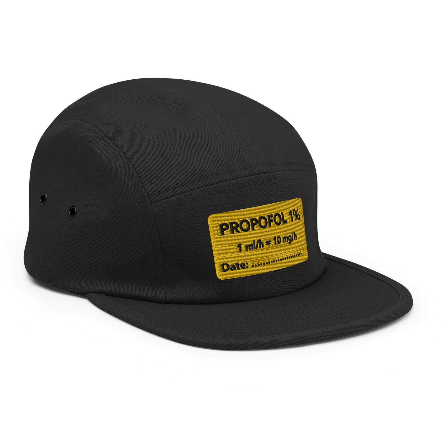 Propofol Embroidered Five Panel Hat