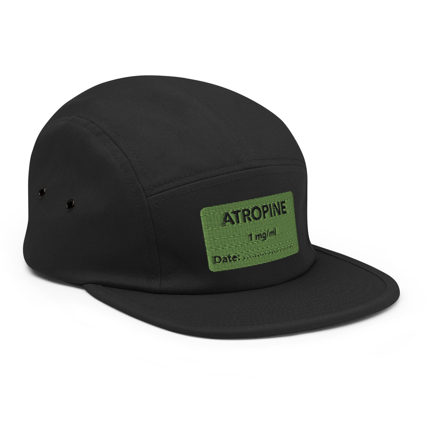Atropine Embroidered Five Panel Hat