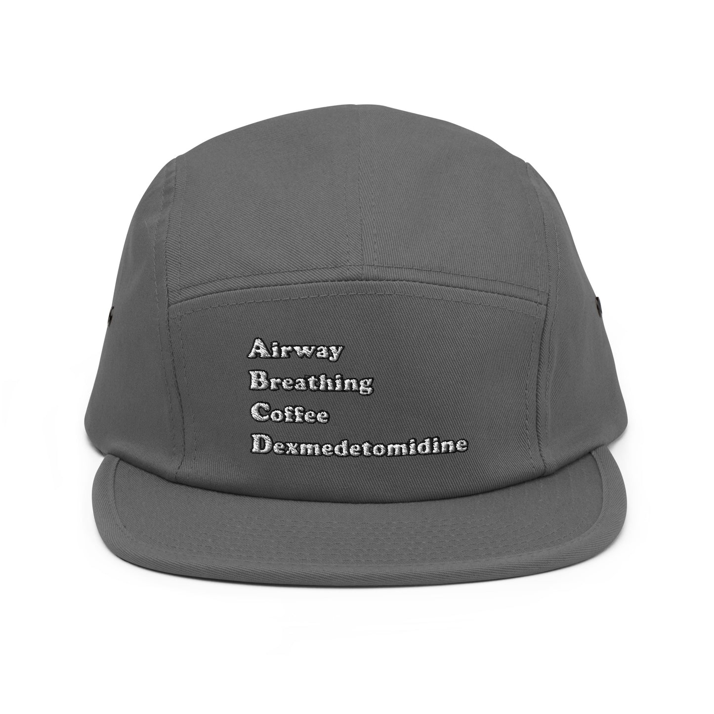 ABCD Embroidered Five Panel Hat
