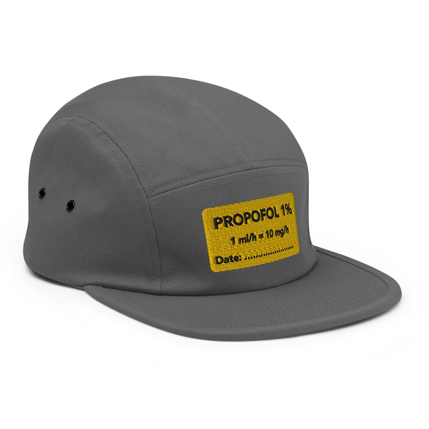 Propofol Embroidered Five Panel Hat