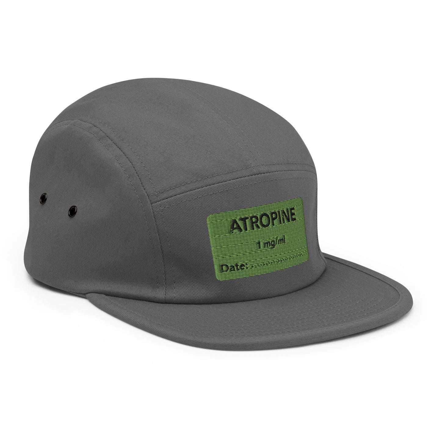 Atropine Embroidered Five Panel Hat