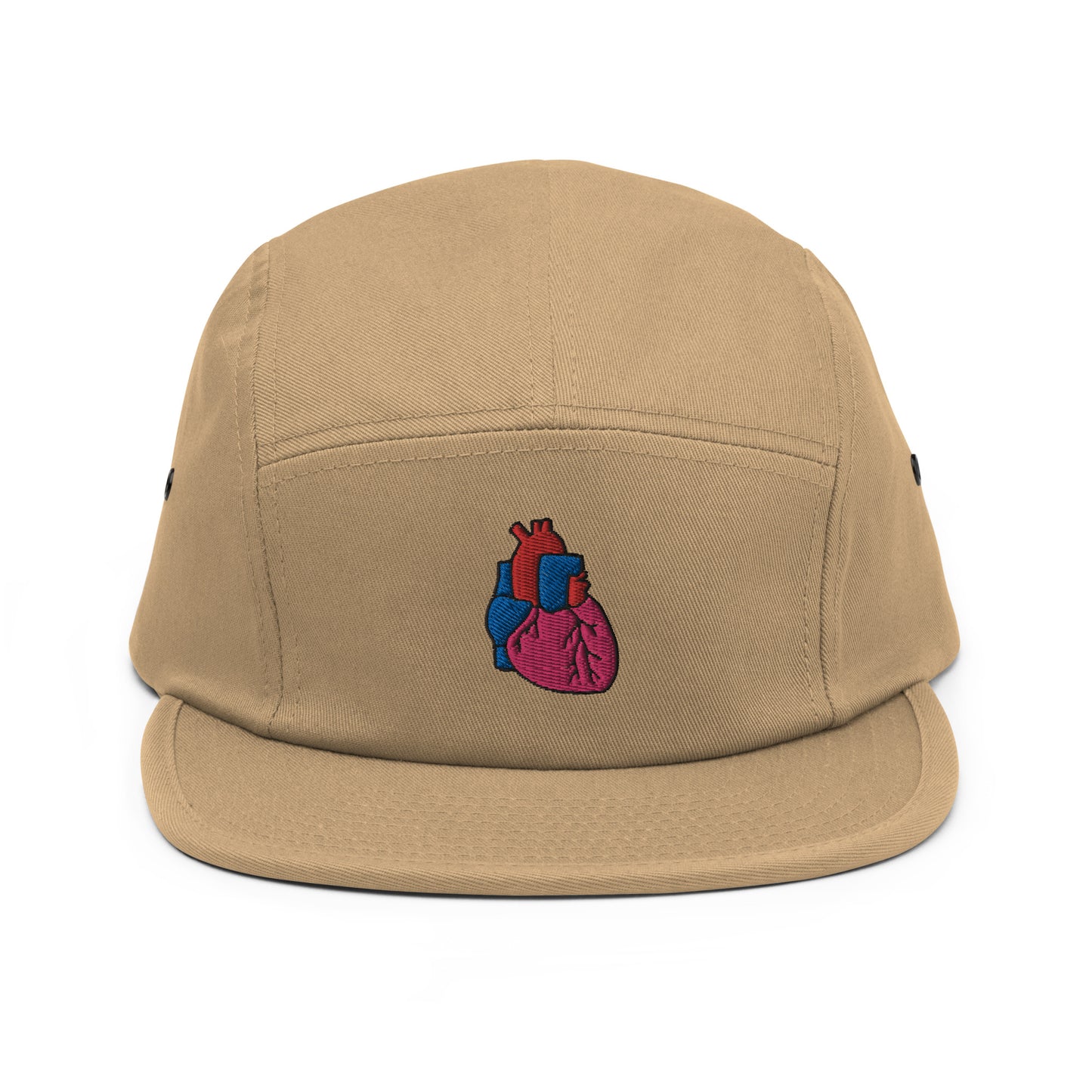 Heart Embroidered Five Panel Hat