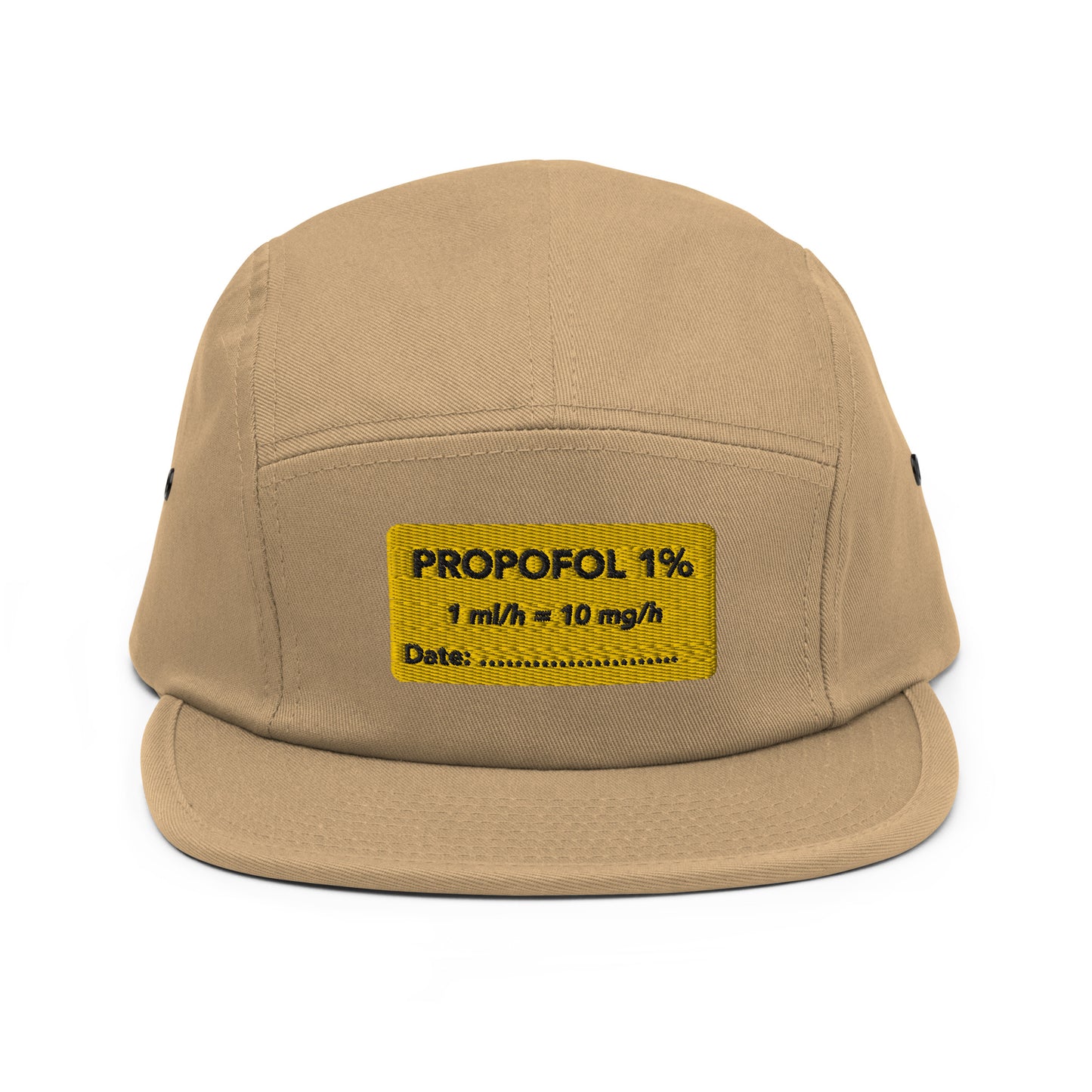 Propofol Embroidered Five Panel Hat