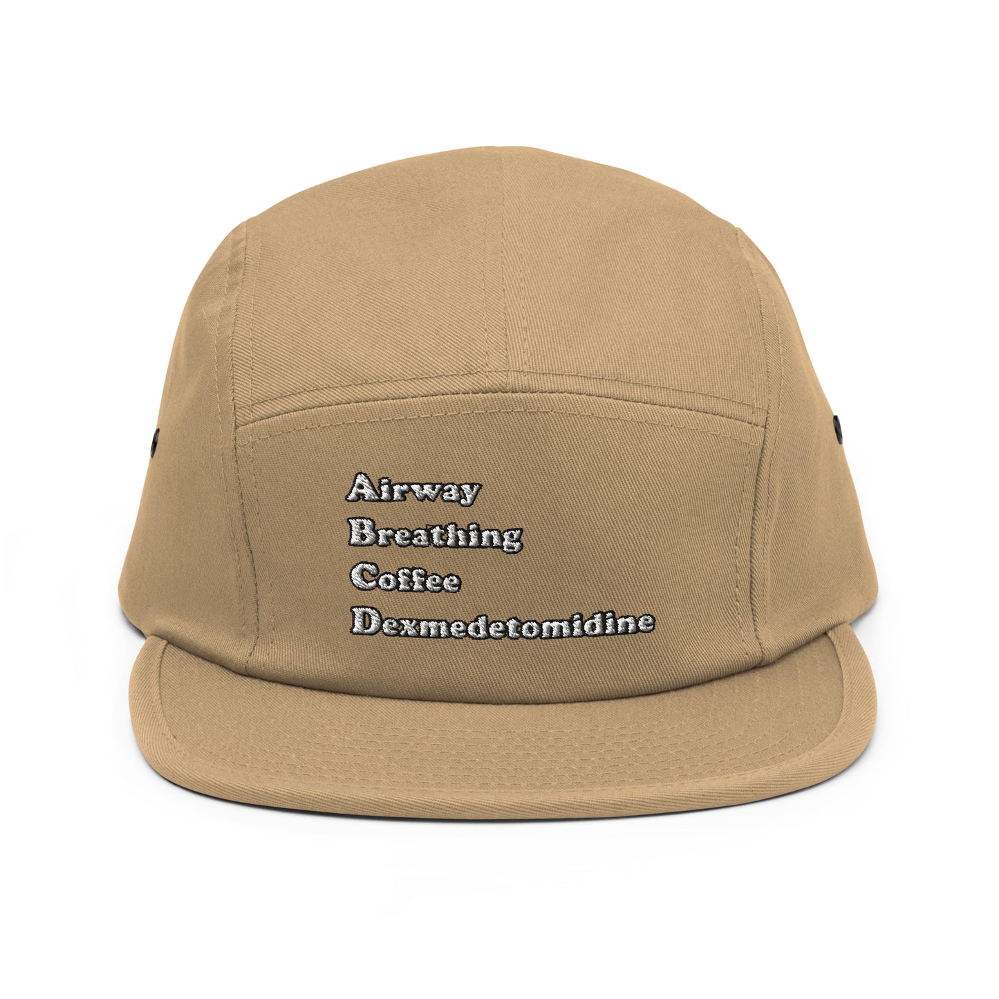 ABCD Embroidered Five Panel Hat