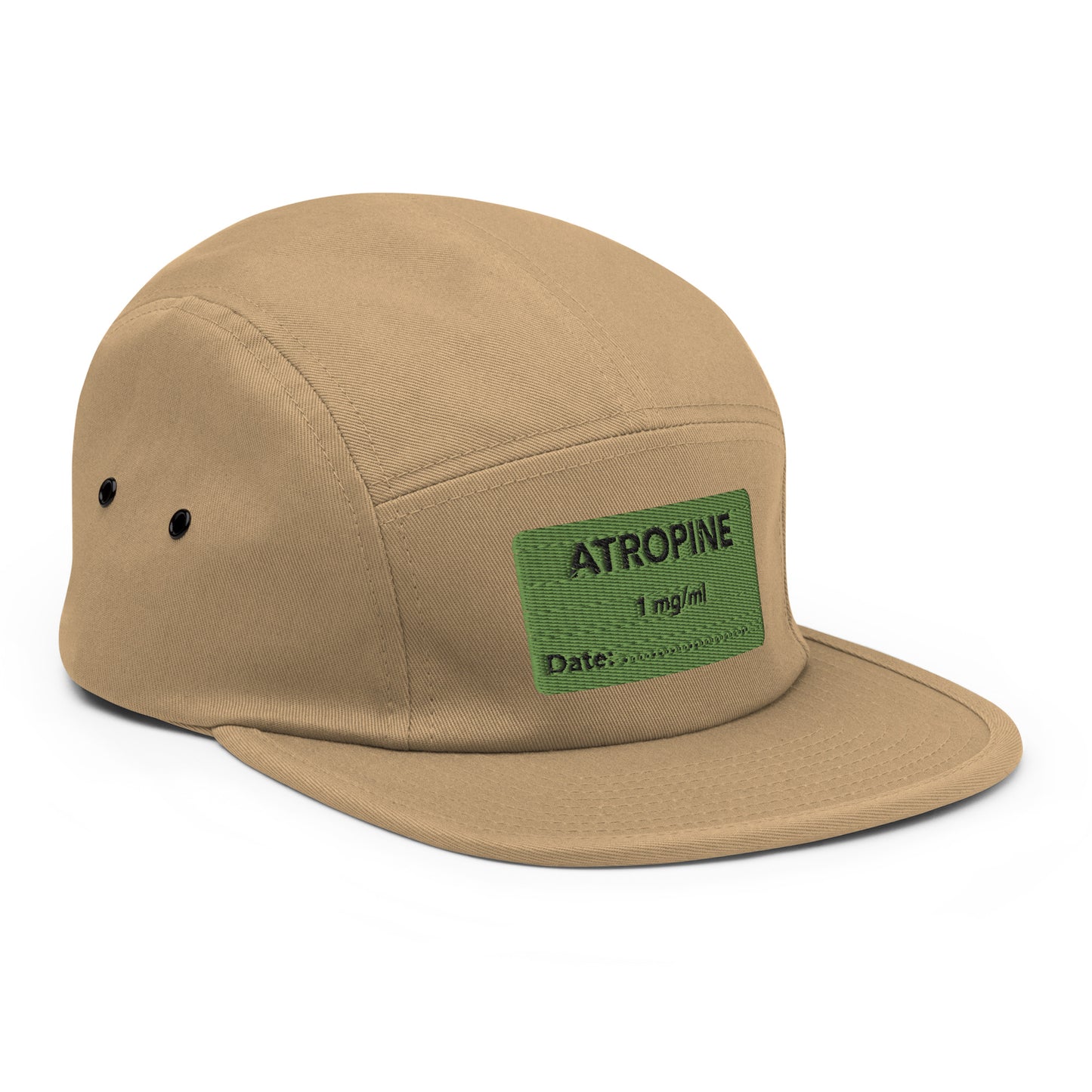 Atropine Embroidered Five Panel Hat