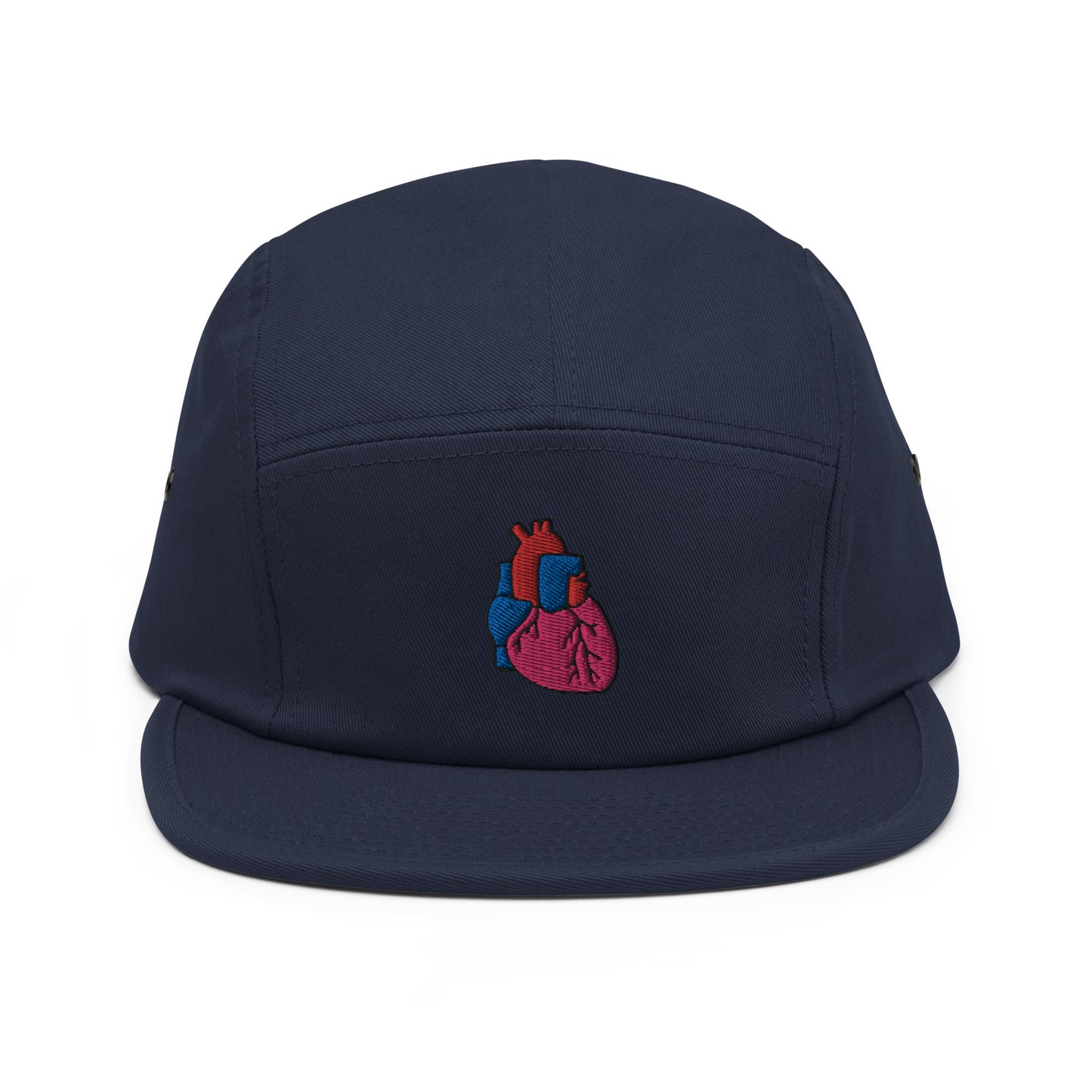 Heart Embroidered Five Panel Hat