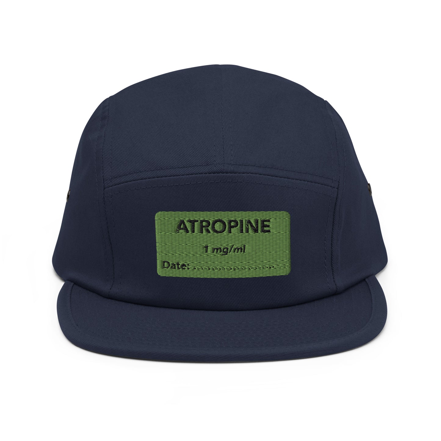 Atropine Embroidered Five Panel Hat