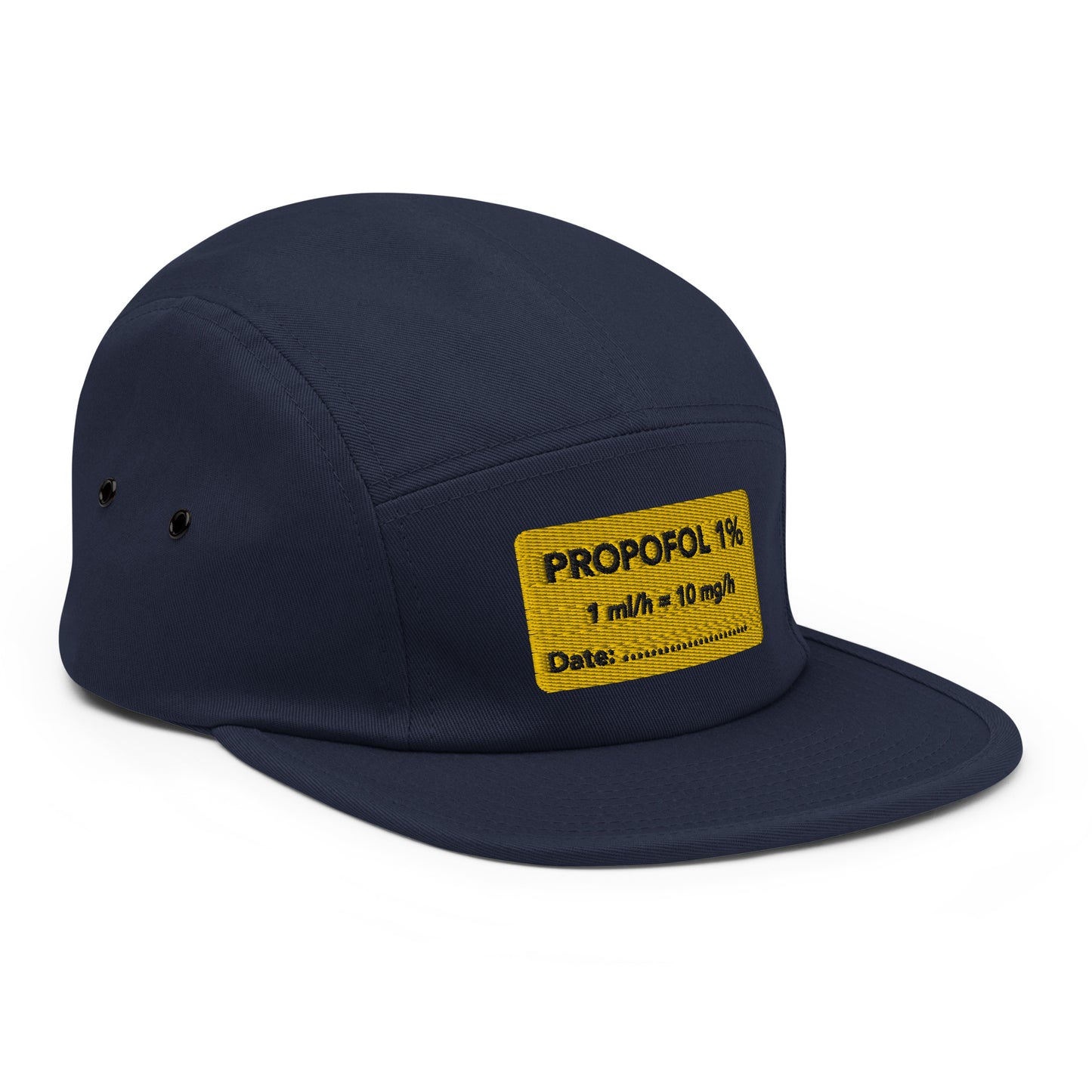 Propofol Embroidered Five Panel Hat