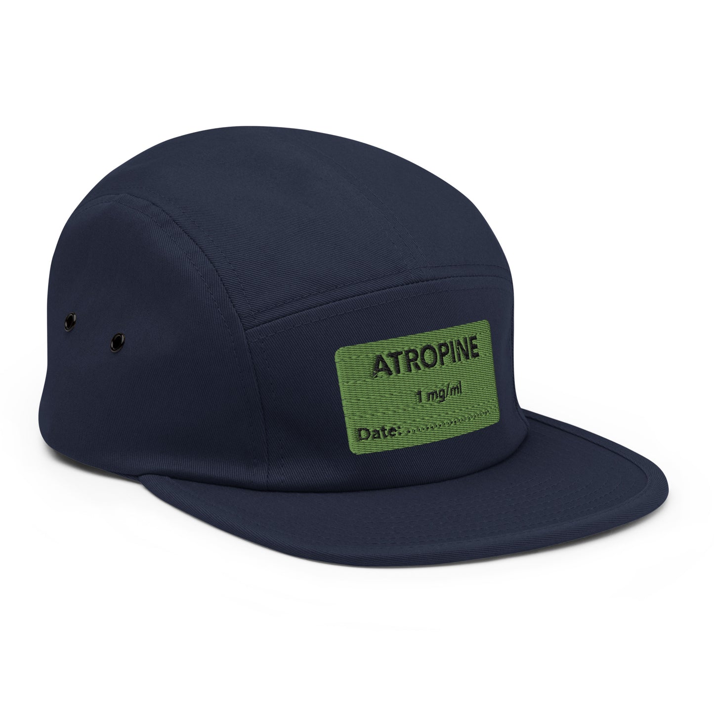 Atropine Embroidered Five Panel Hat