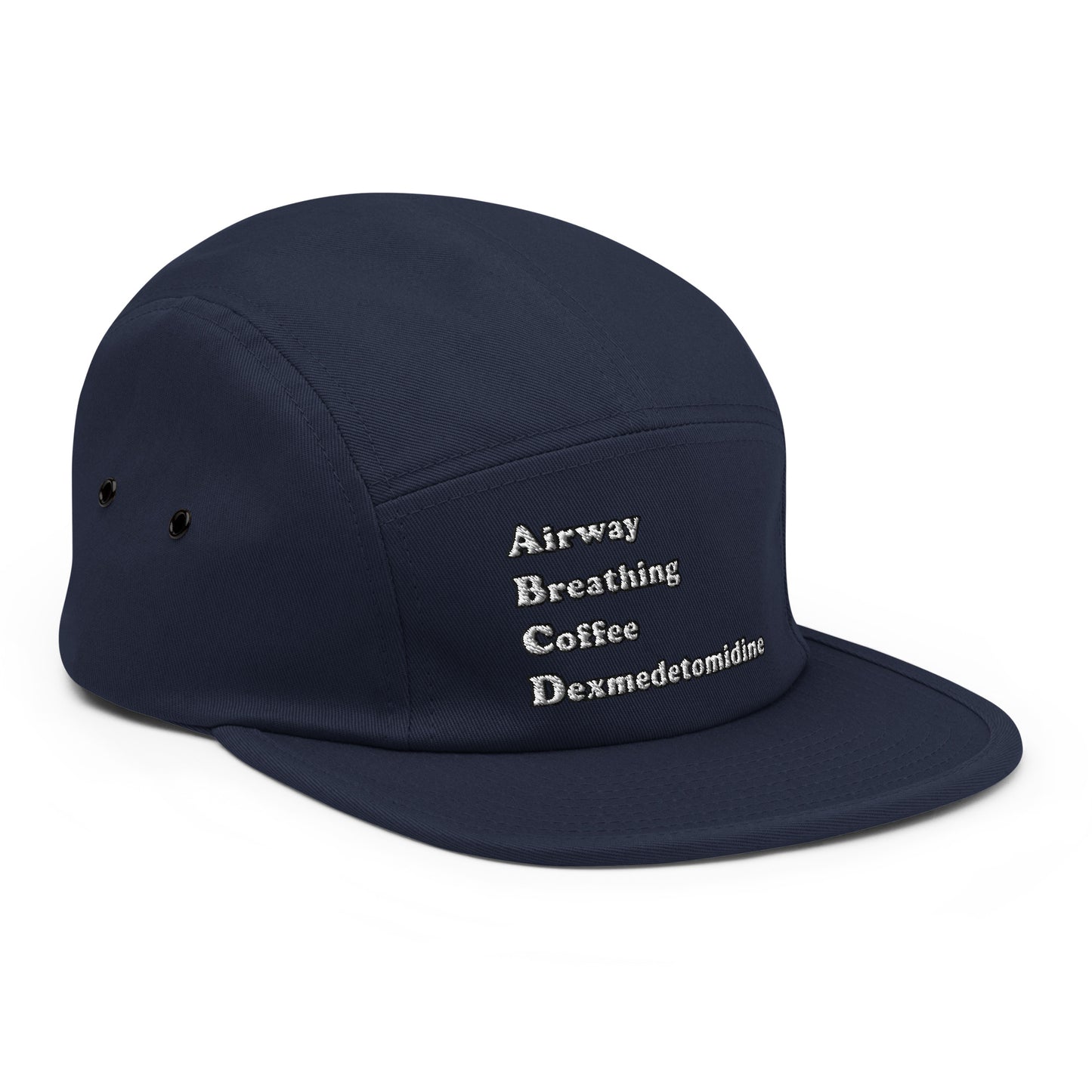 ABCD Embroidered Five Panel Hat