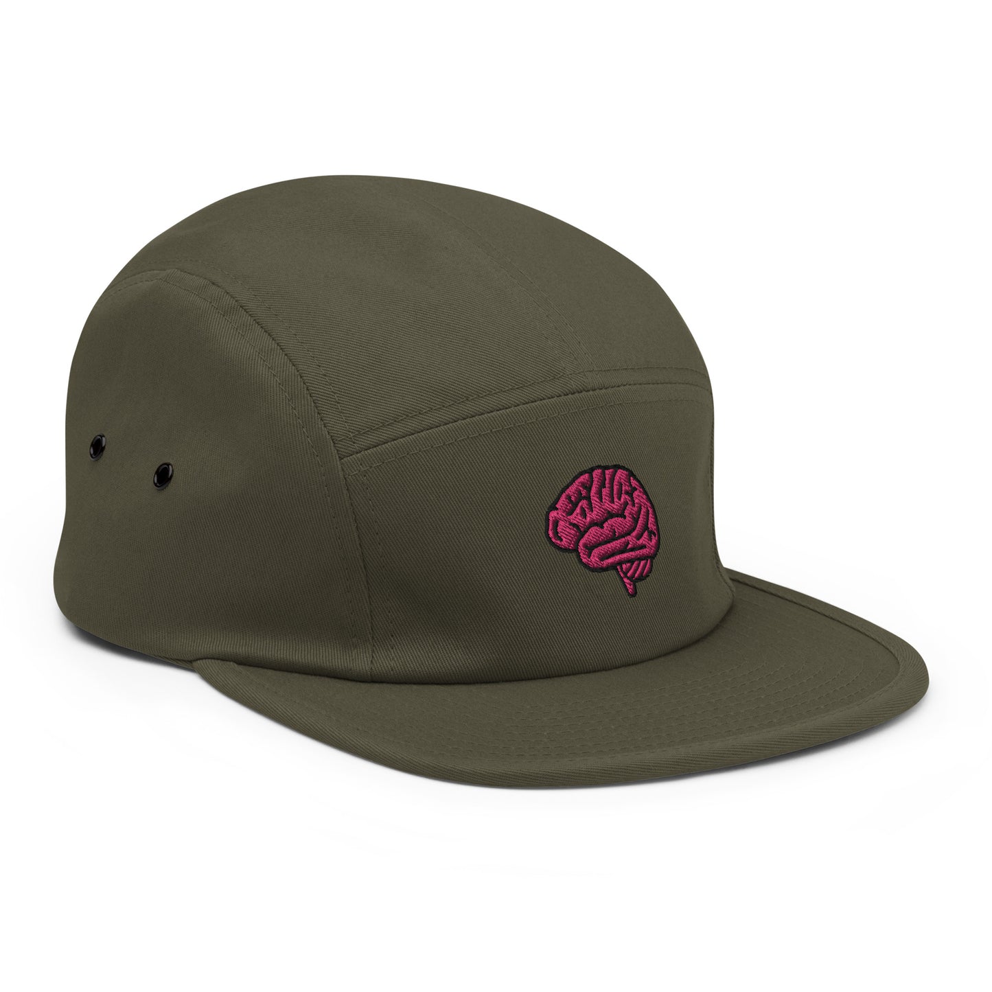 Brain Embroidered Five Panel Hat