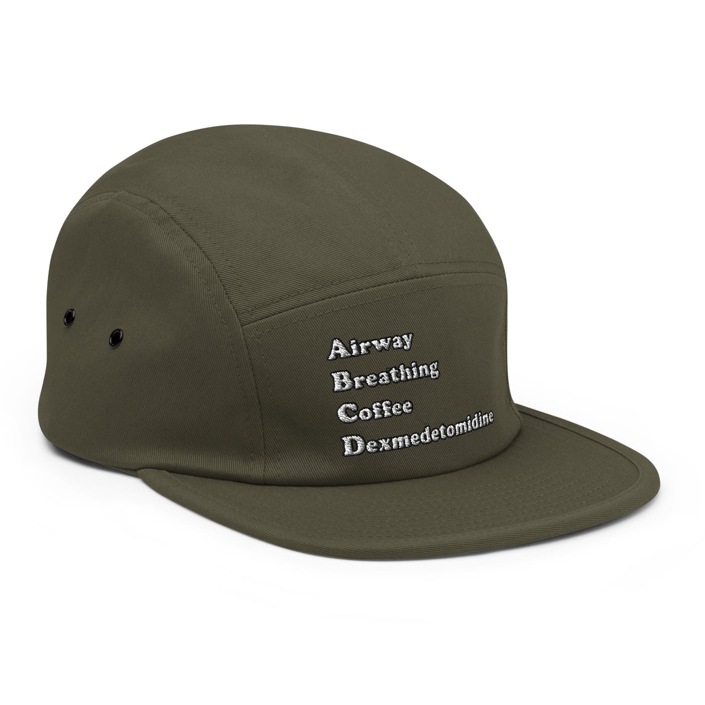 ABCD Embroidered Five Panel Hat