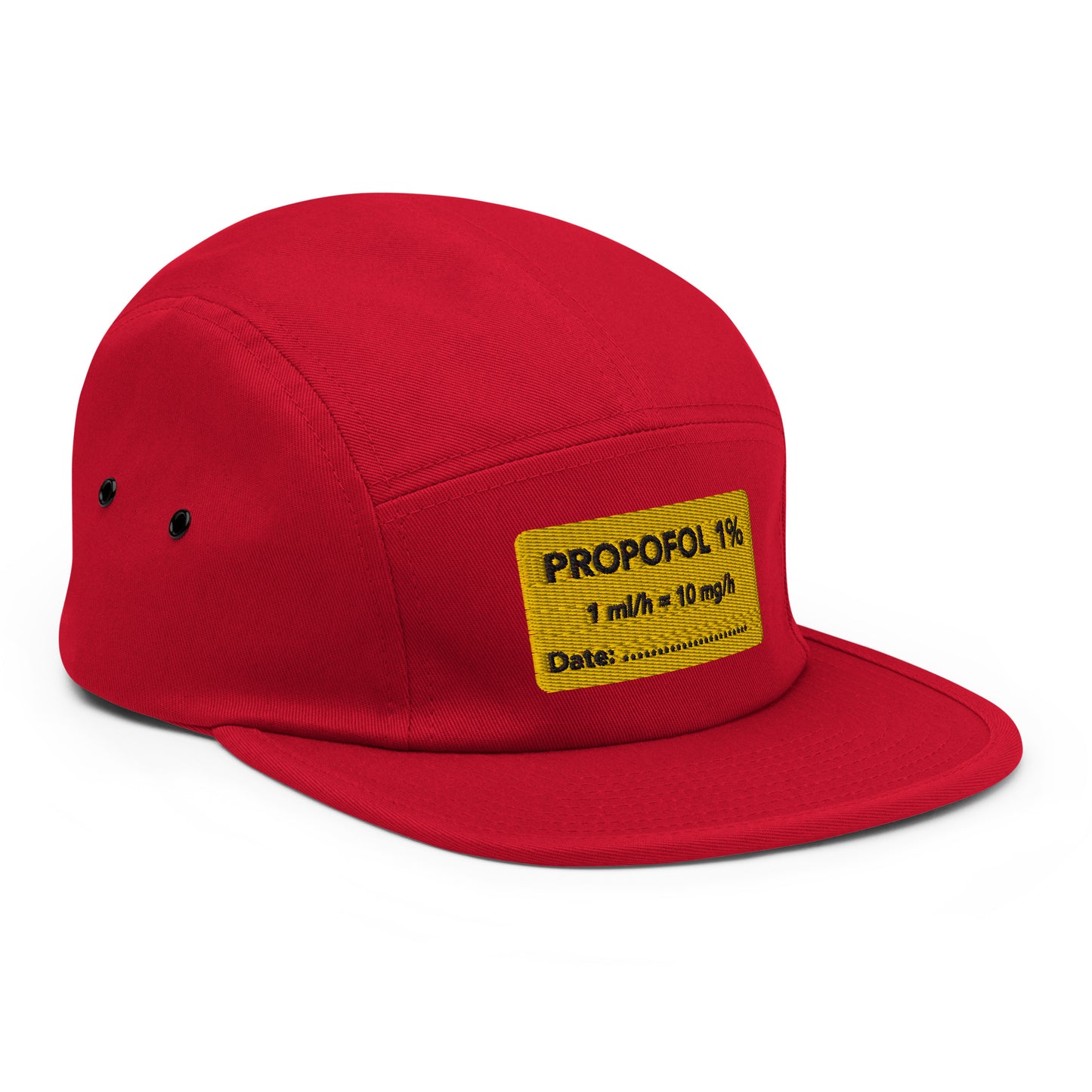 Propofol Embroidered Five Panel Hat
