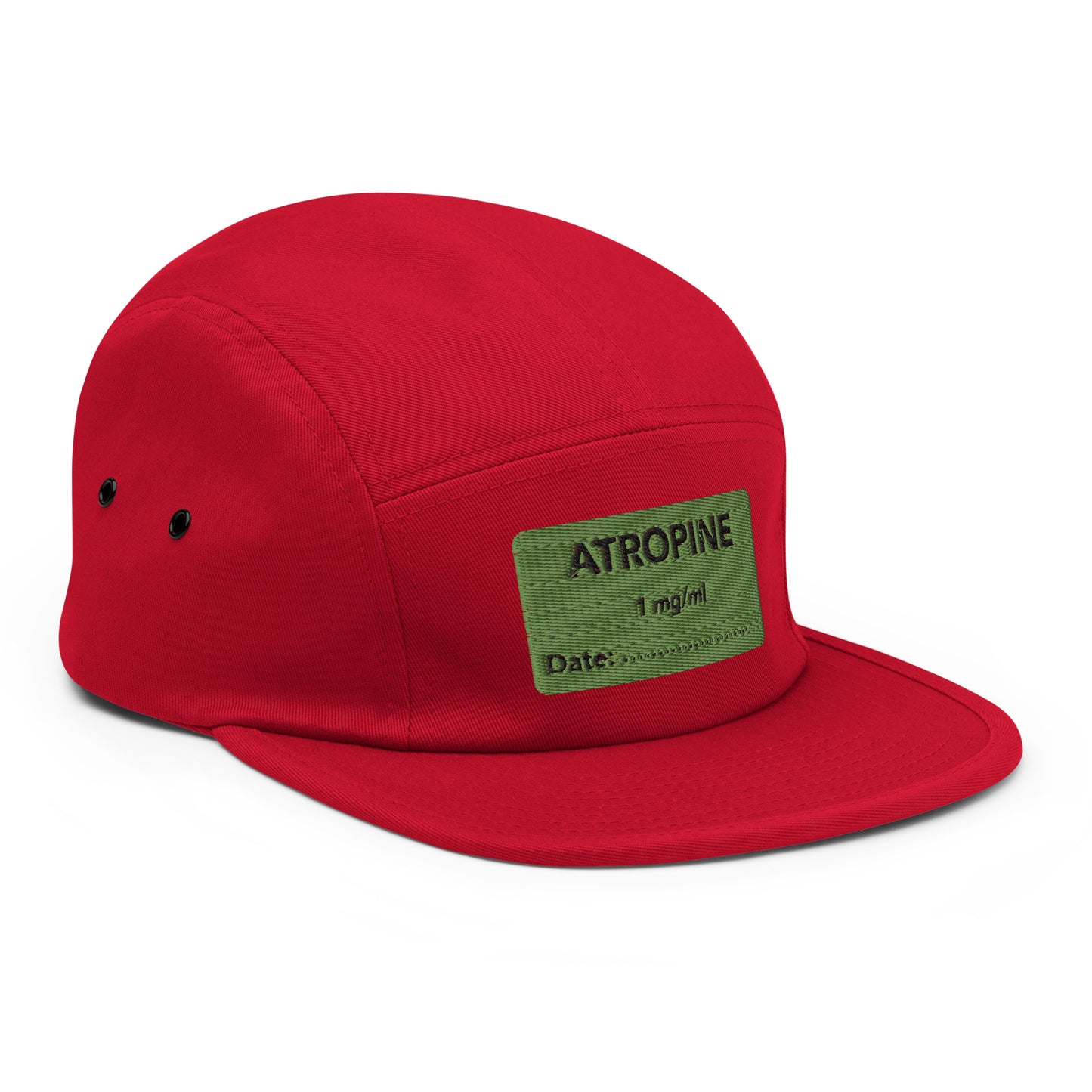 Atropine Embroidered Five Panel Hat