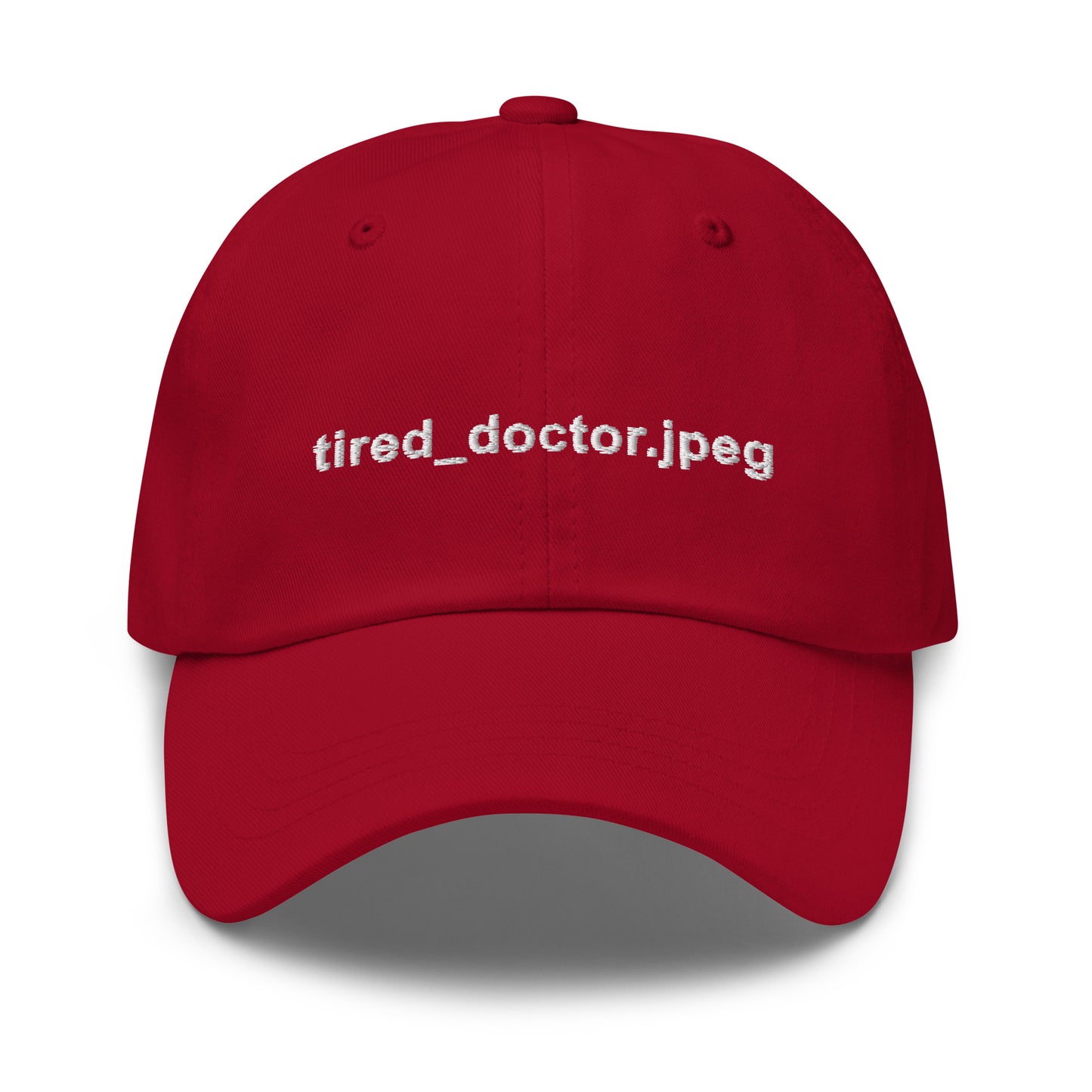 Tired_doctor.jpeg Embroidered Hat