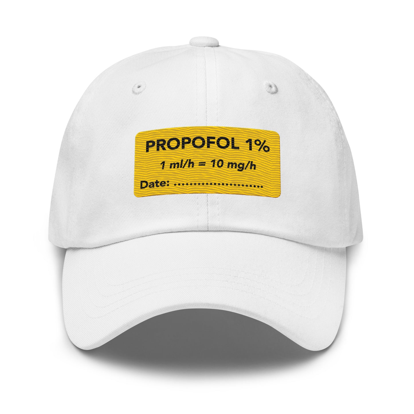 Propofol Embroidered Hat