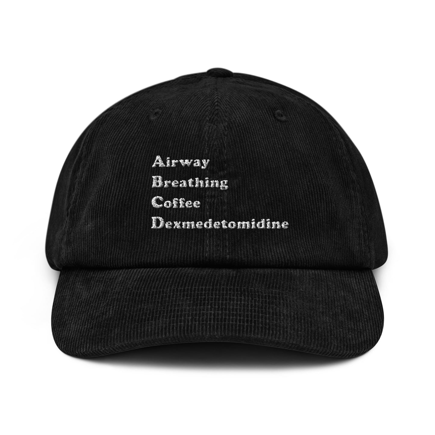 ABCD Embroidered Corduroy Hat