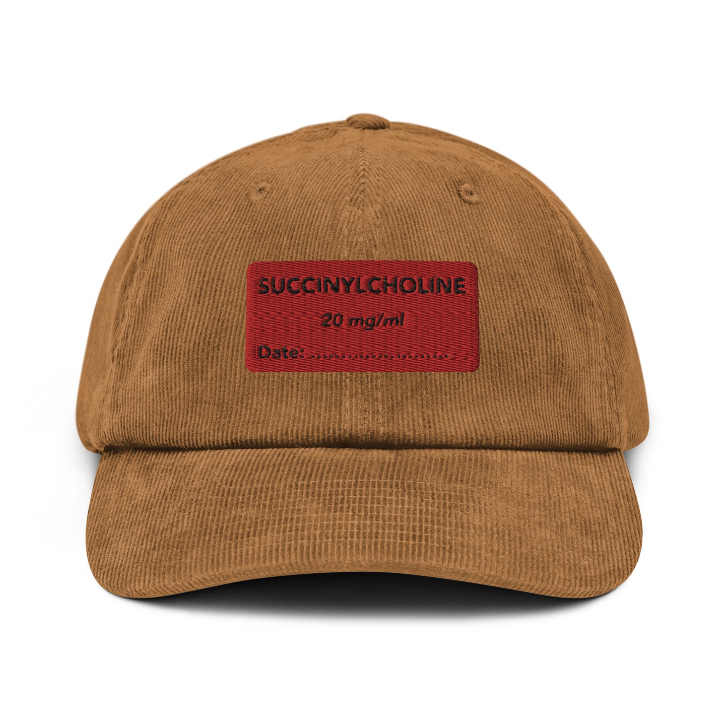 Succinylcholine Embroidered Corduroy Hat