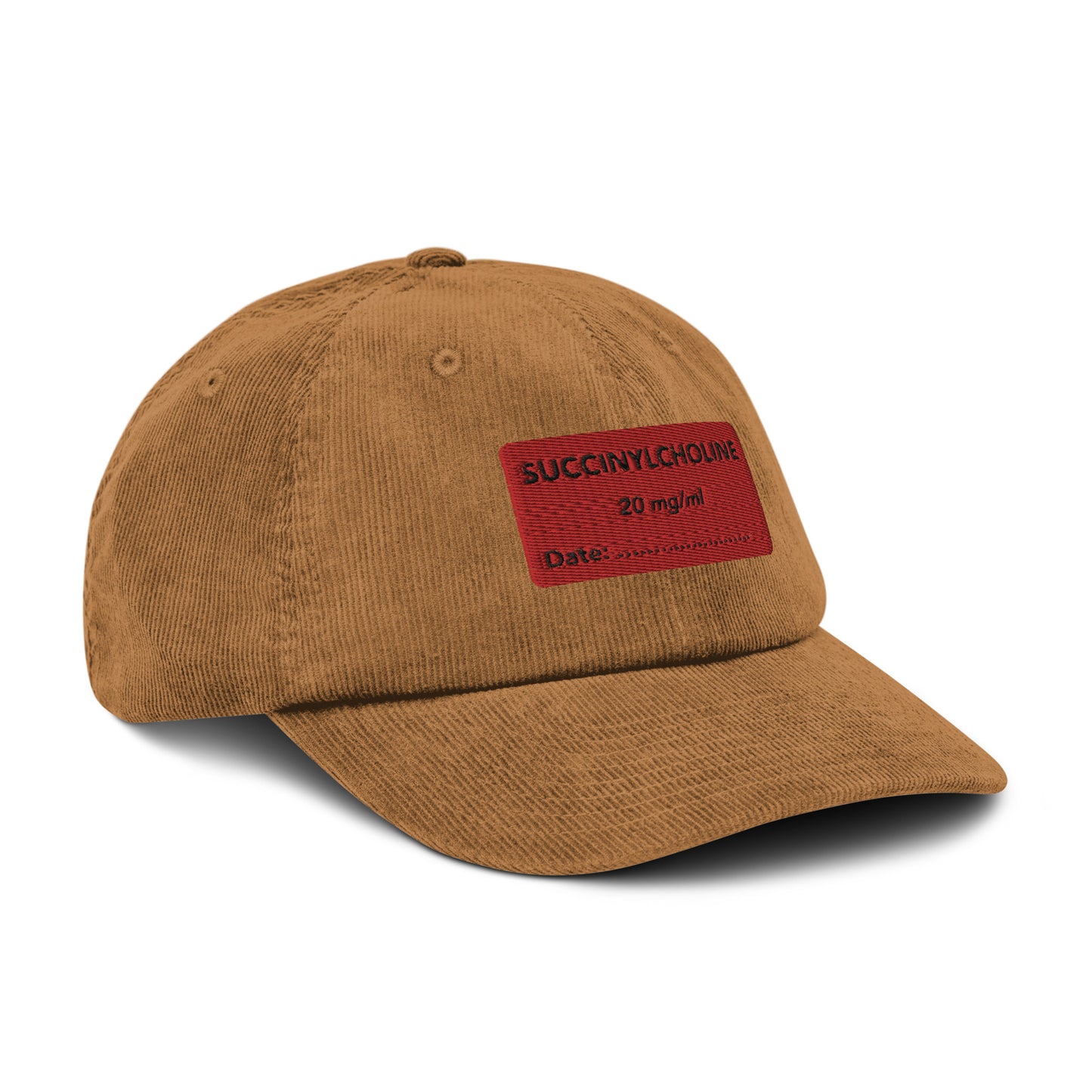 Succinylcholine Embroidered Corduroy Hat