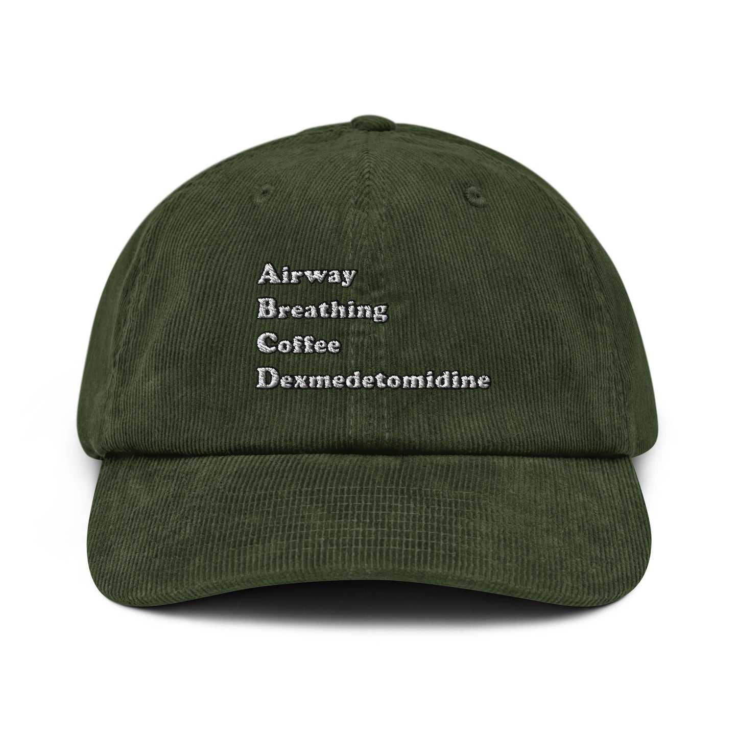 ABCD Embroidered Corduroy Hat
