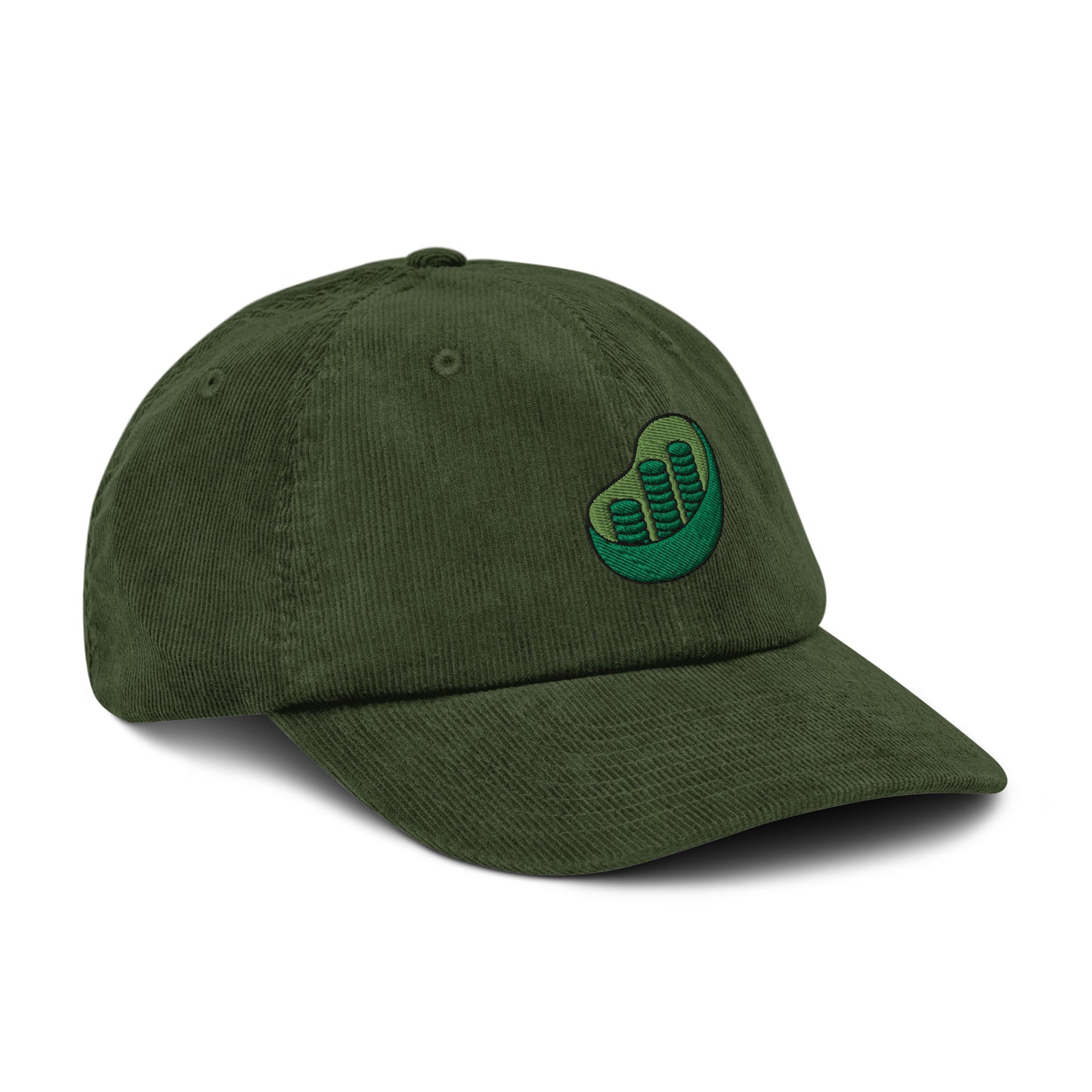 Chloroplast Embroidered Corduroy Hat