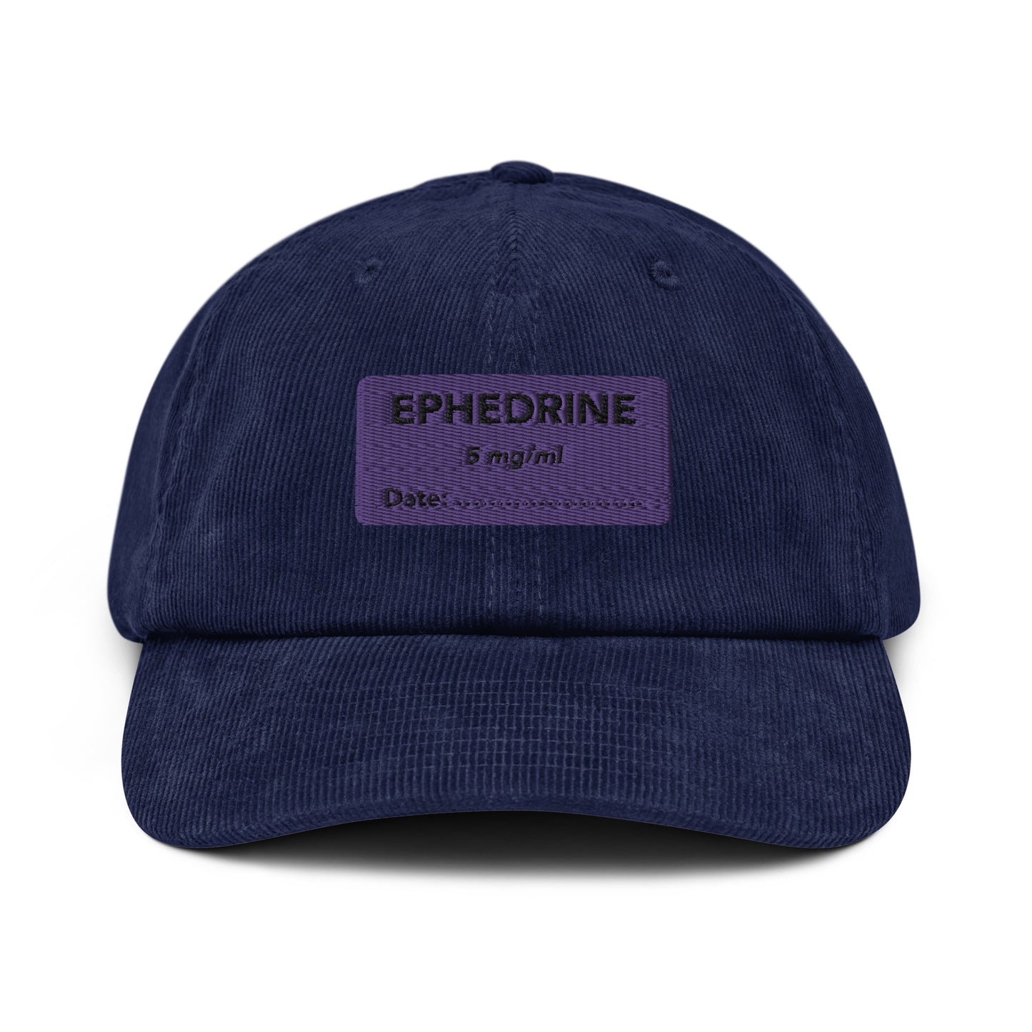 Ephedrine Embroidered Corduroy Hat