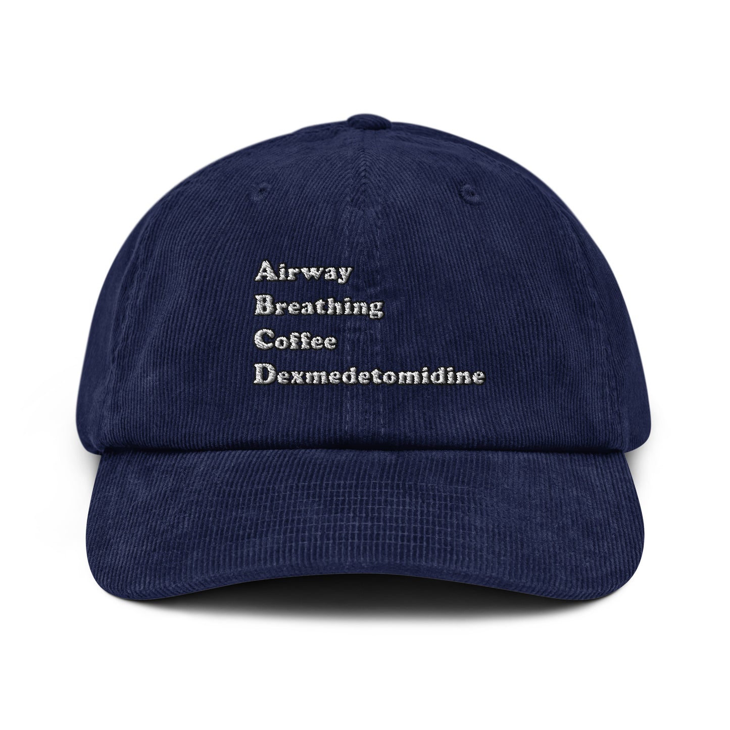 ABCD Embroidered Corduroy Hat