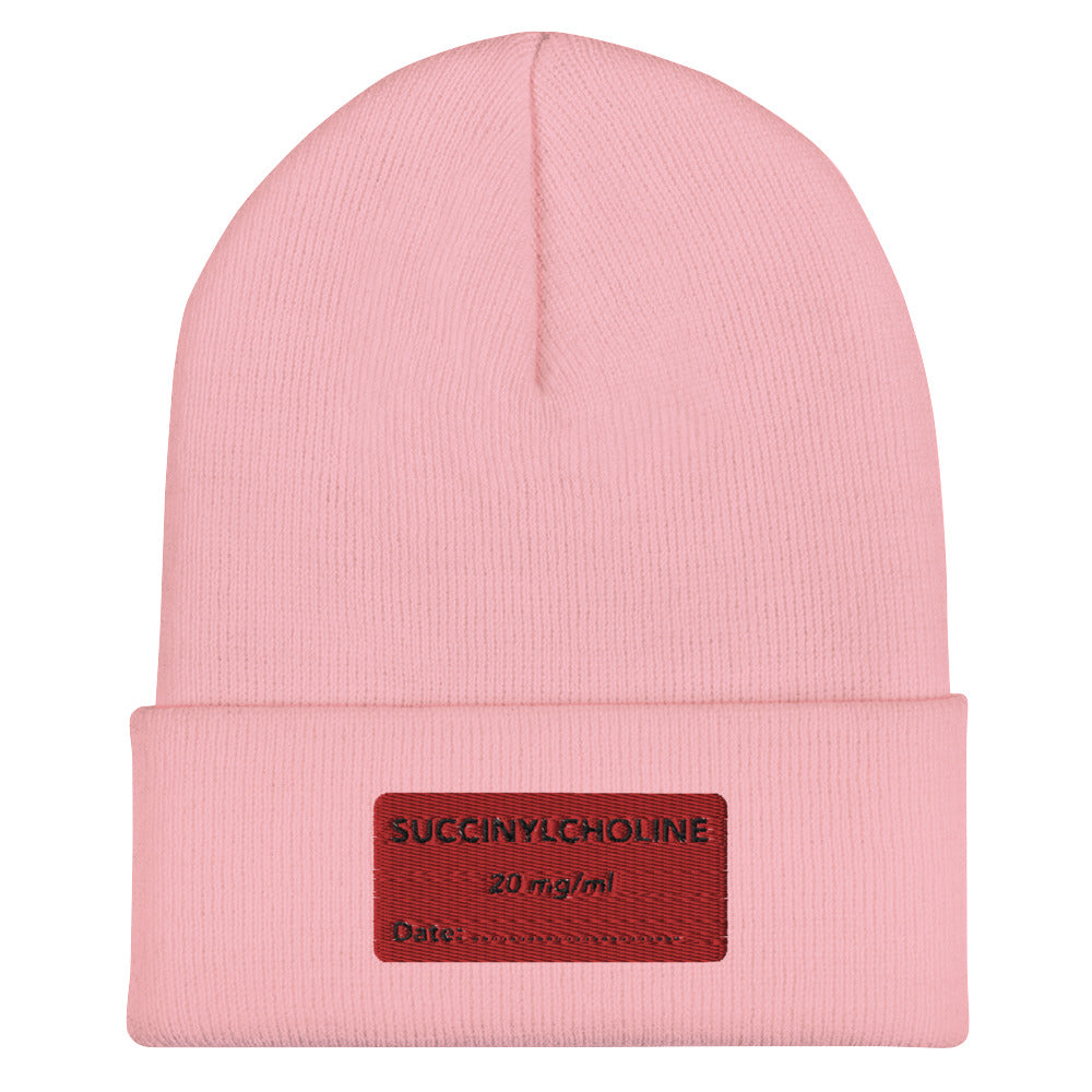 Succinylcholine Embroidered Beanie
