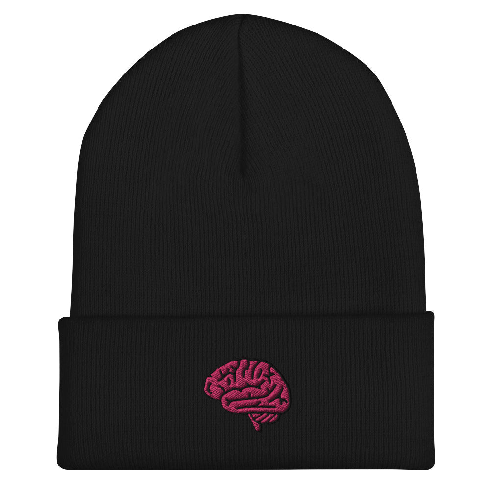 Brain Embroidered Beanie