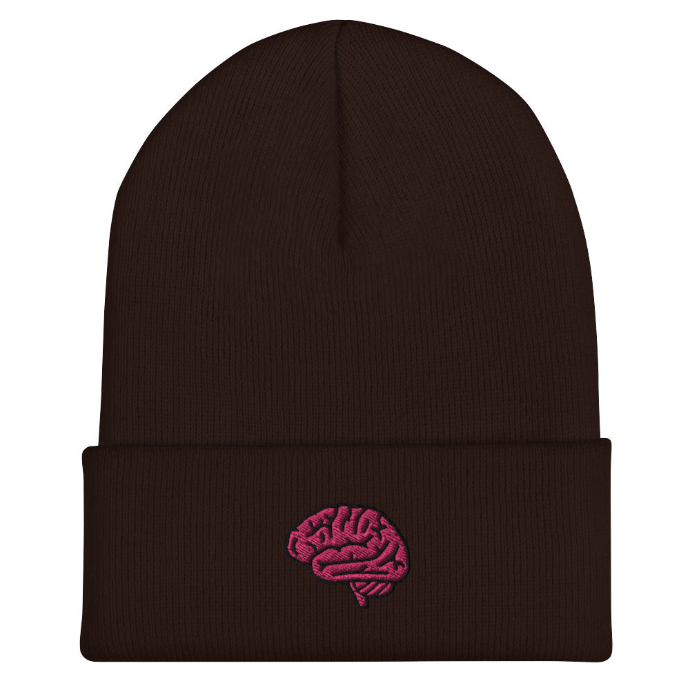 Brain Embroidered Beanie