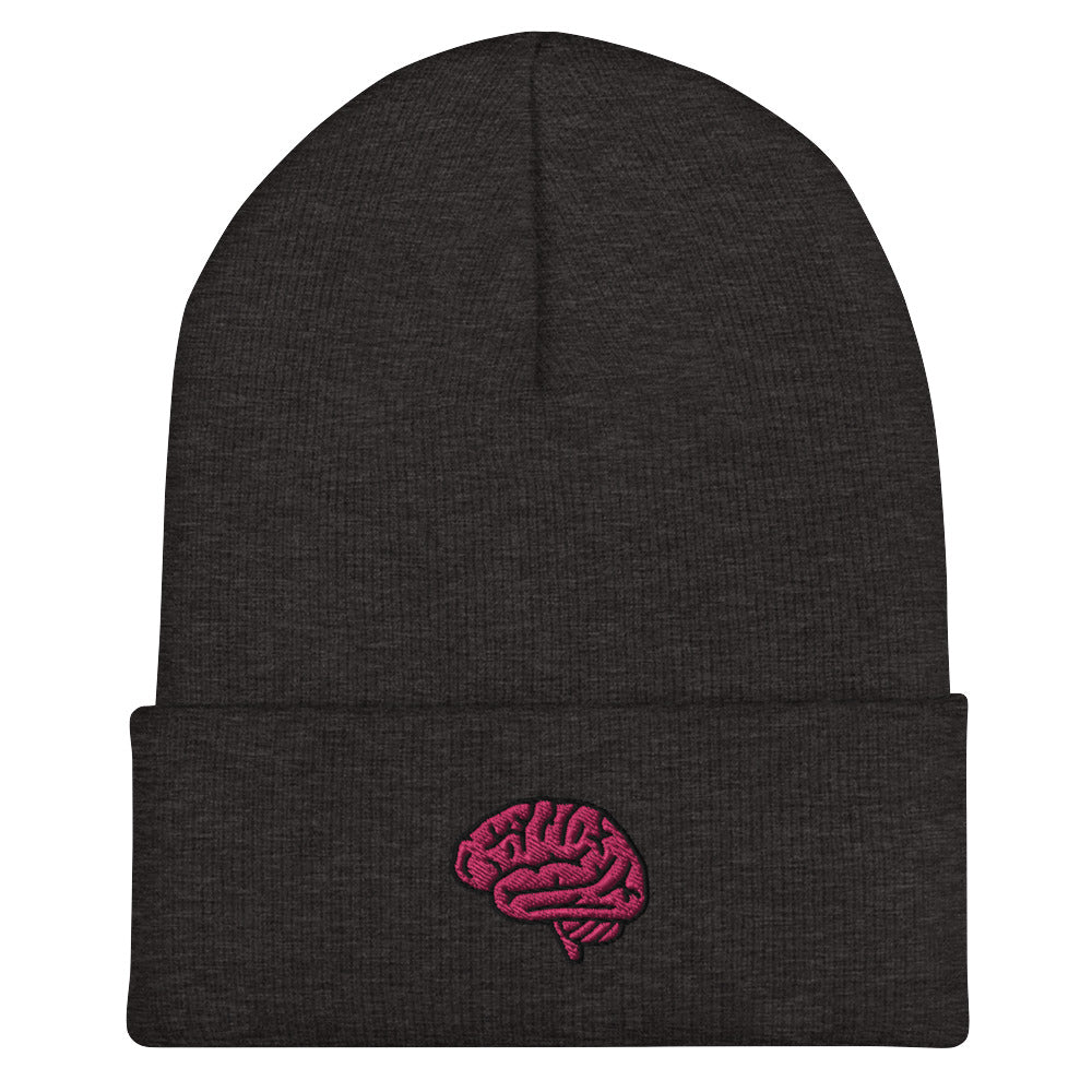 Brain Embroidered Beanie