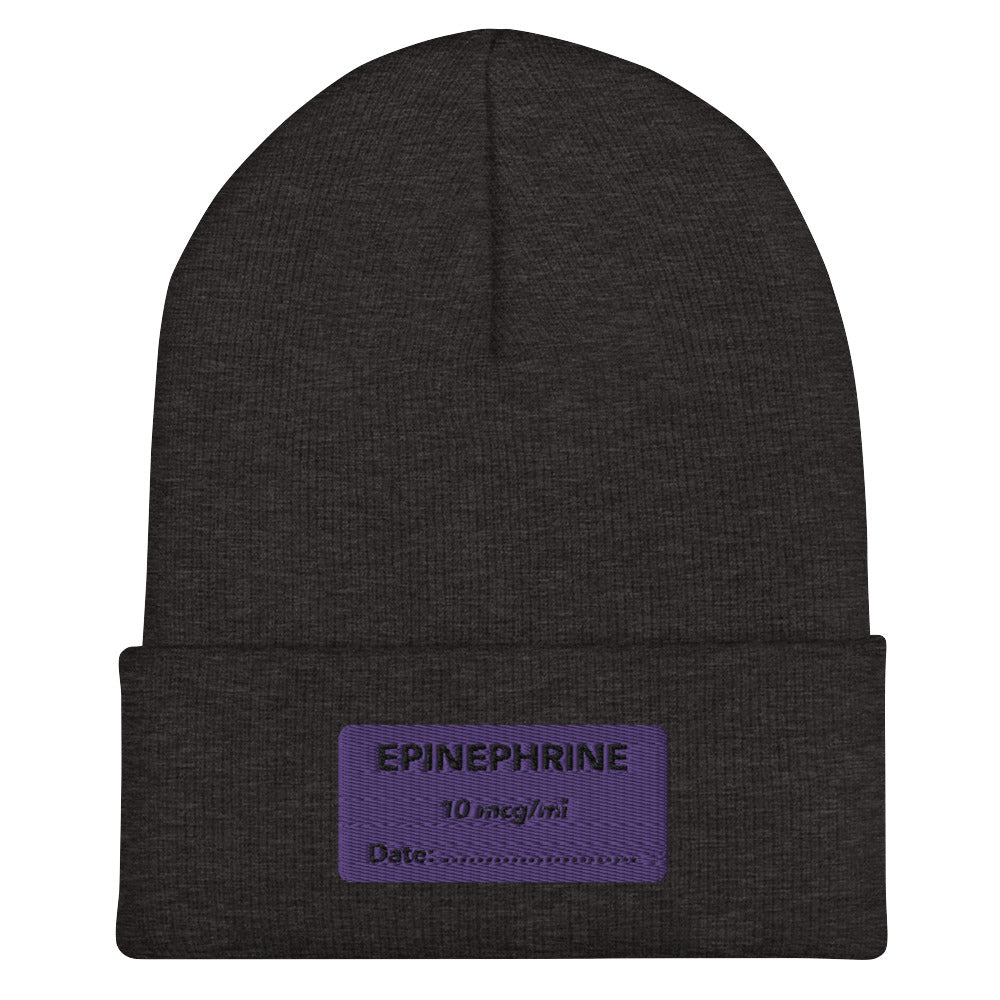 Epinephrine Embroidered Beanie
