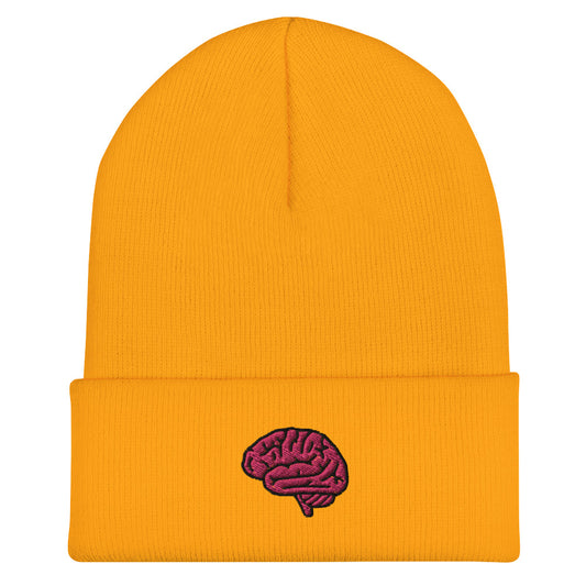 Brain Embroidered Beanie