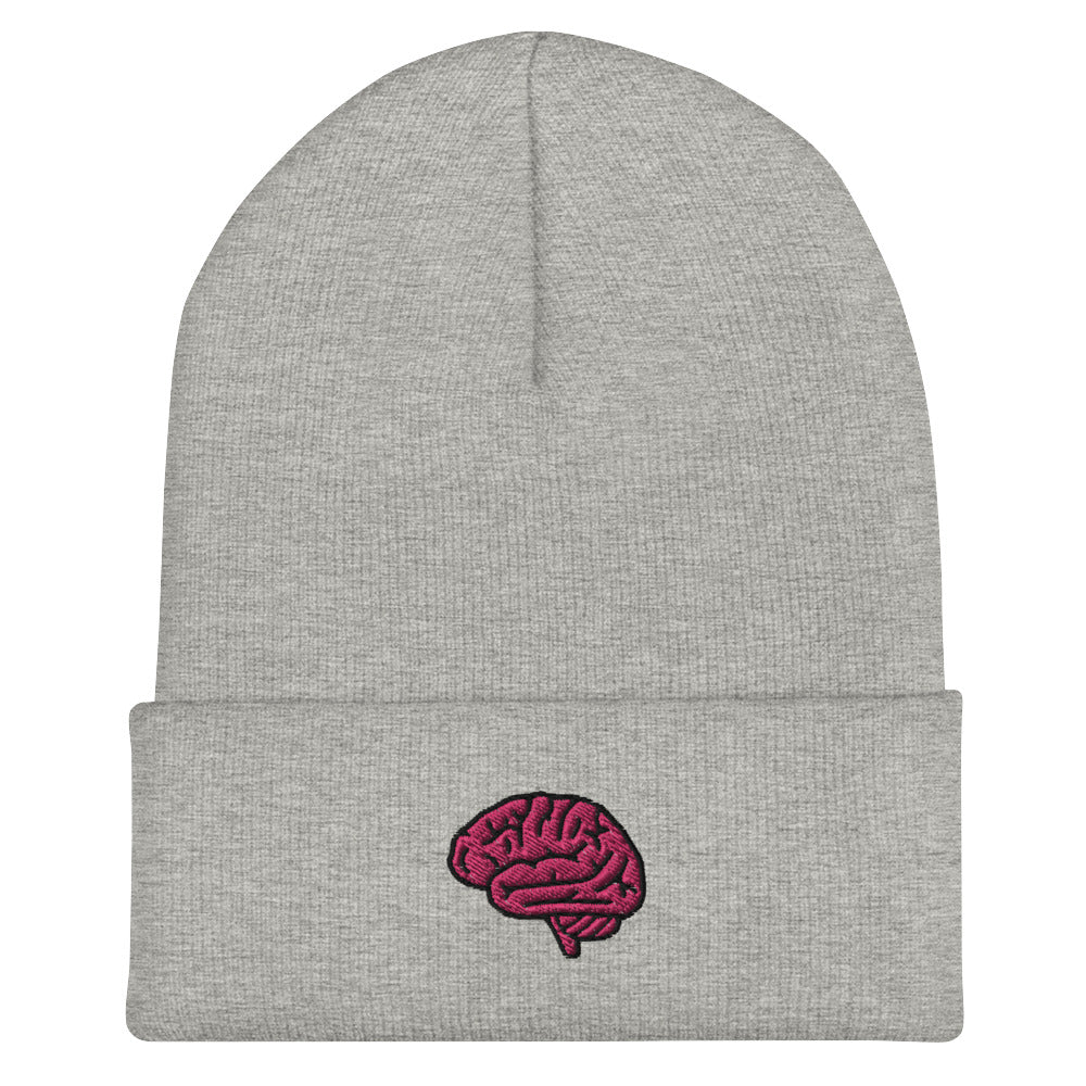 Brain Embroidered Beanie