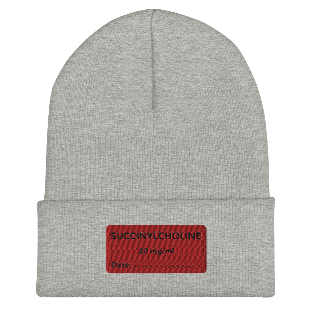 Succinylcholine Embroidered Beanie