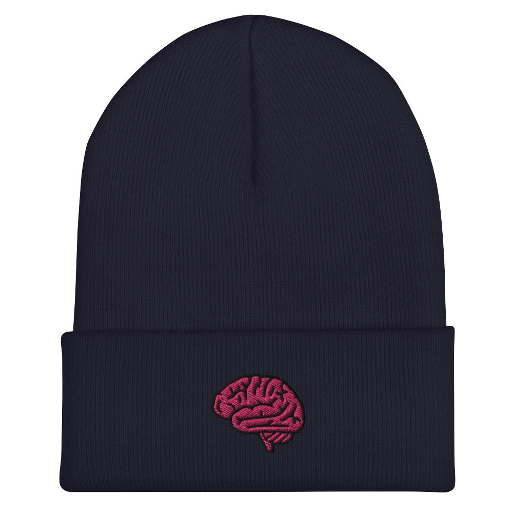 Brain Embroidered Beanie