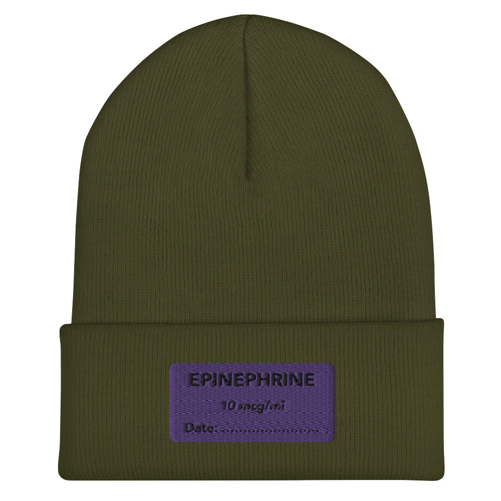Epinephrine Embroidered Beanie