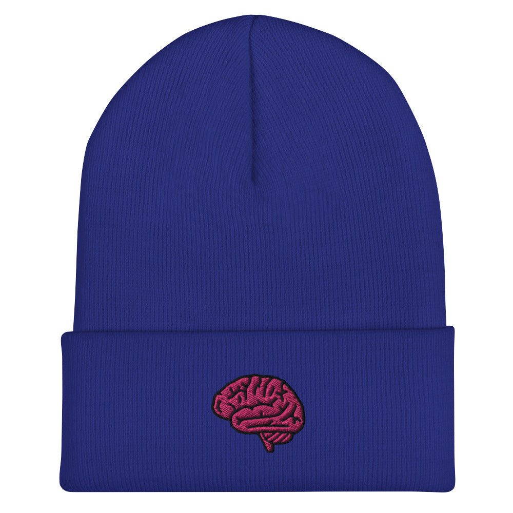 Brain Embroidered Beanie