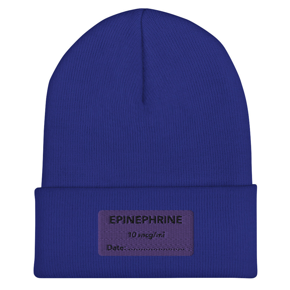 Epinephrine Embroidered Beanie