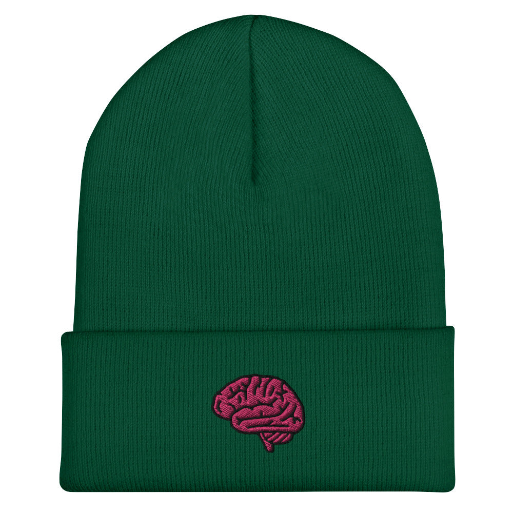 Brain Embroidered Beanie