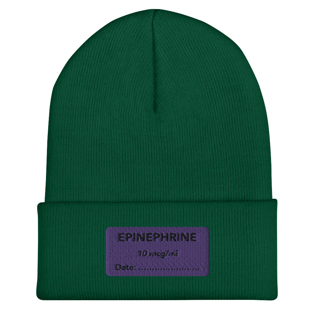Epinephrine Embroidered Beanie
