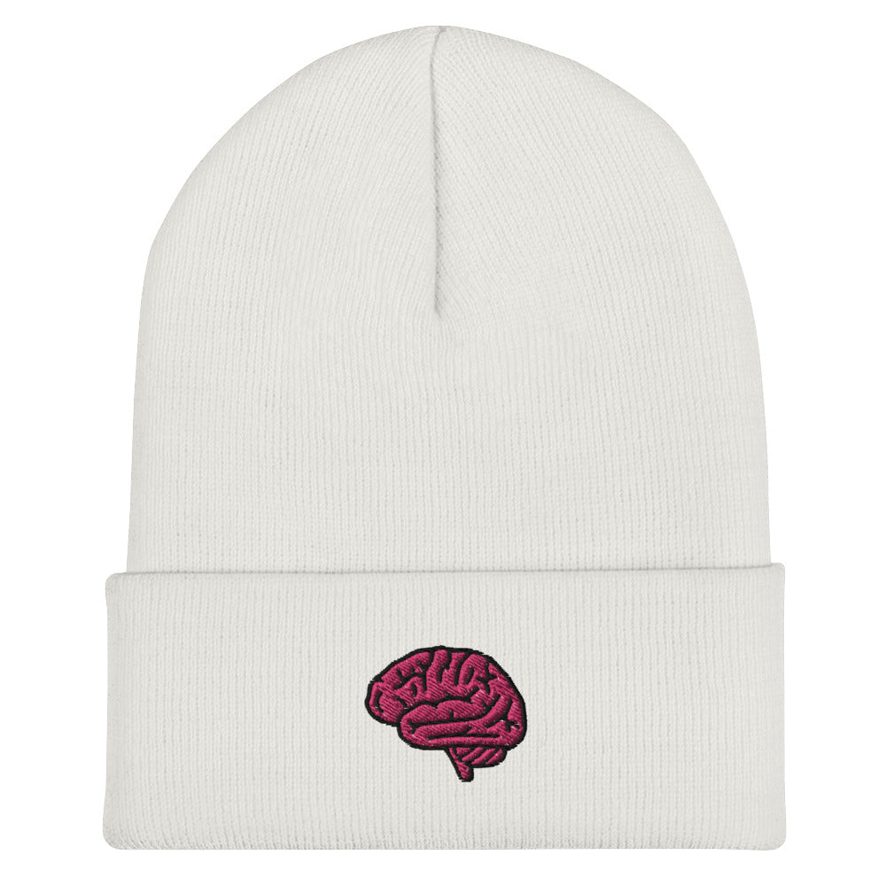 Brain Embroidered Beanie