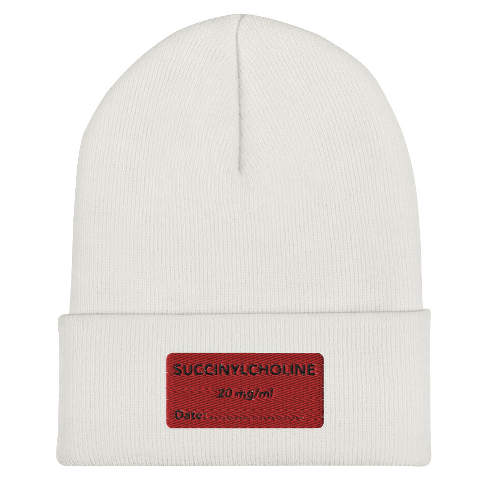 Succinylcholine Embroidered Beanie