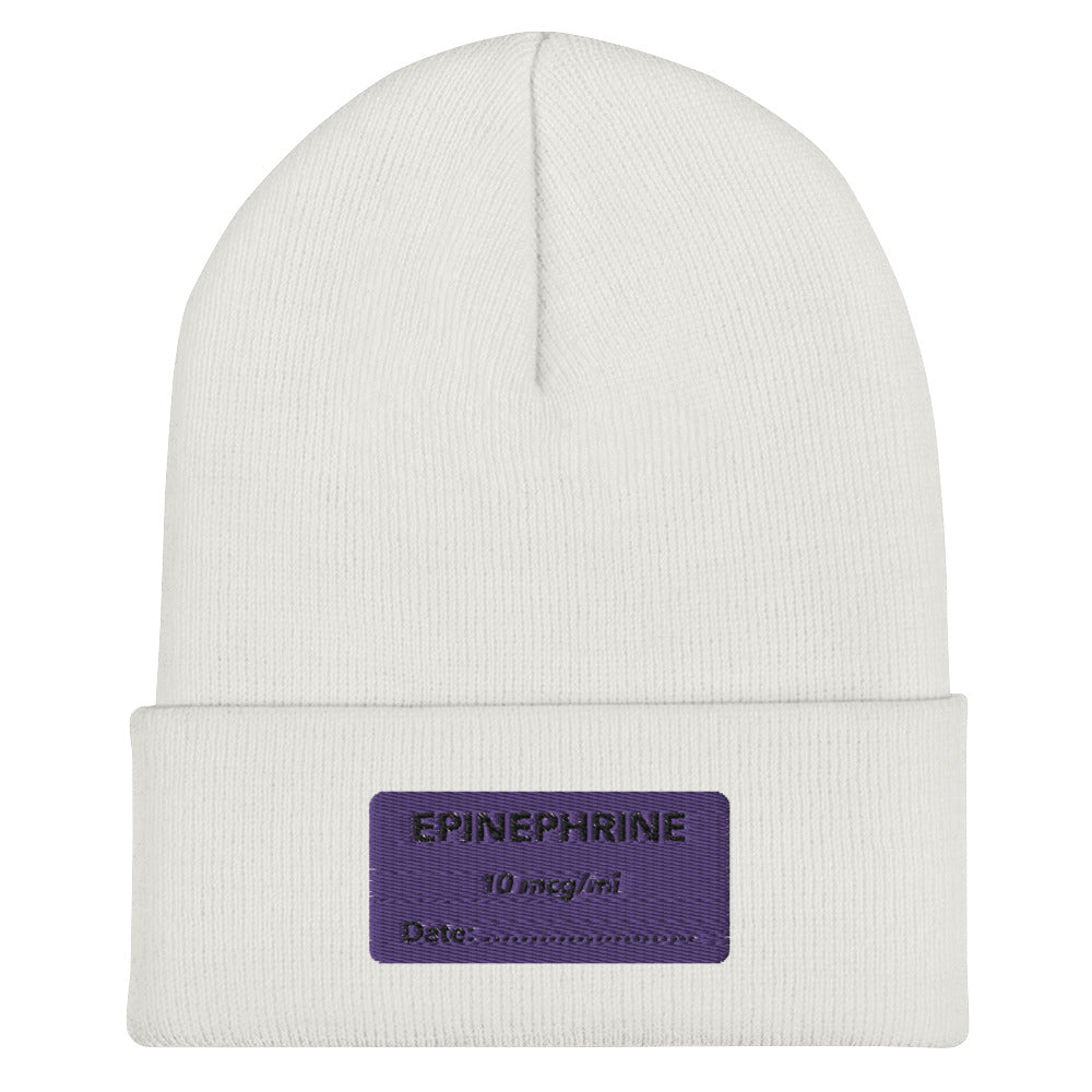 Epinephrine Embroidered Beanie