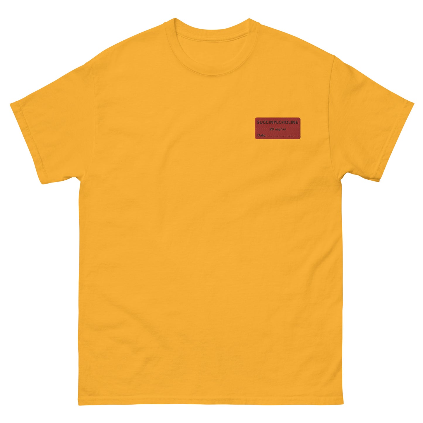 Succinylcholine Embroidered Oversized T-shirt