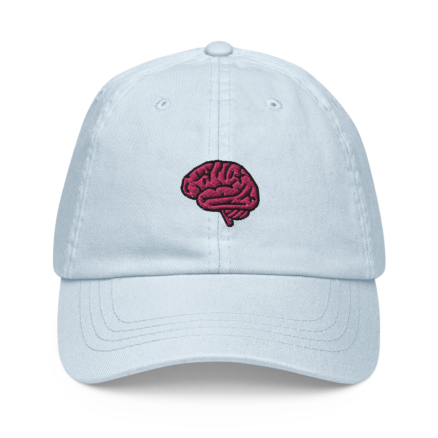 Brain Embroidered Pastel Hat