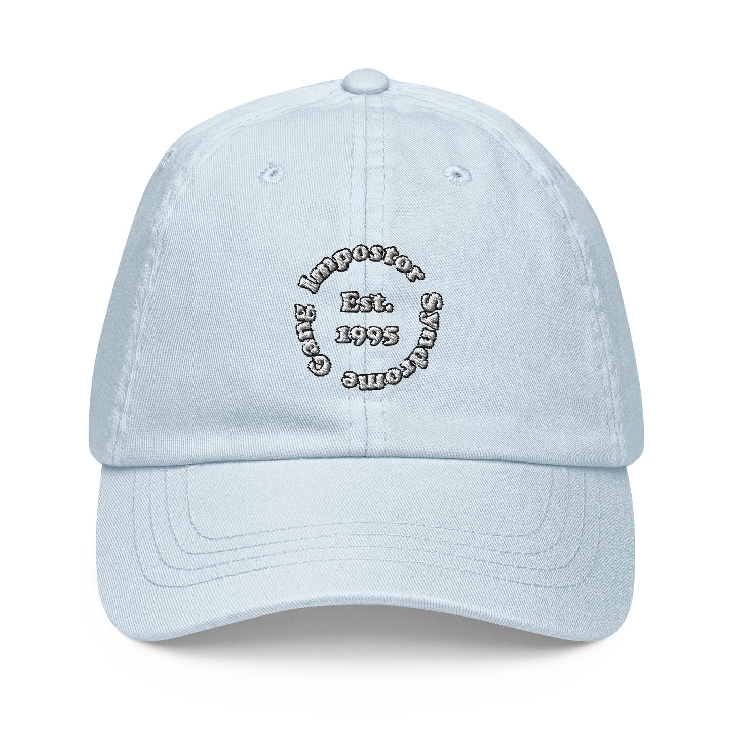 Impostor Syndrome Embroidered Pastel Hat
