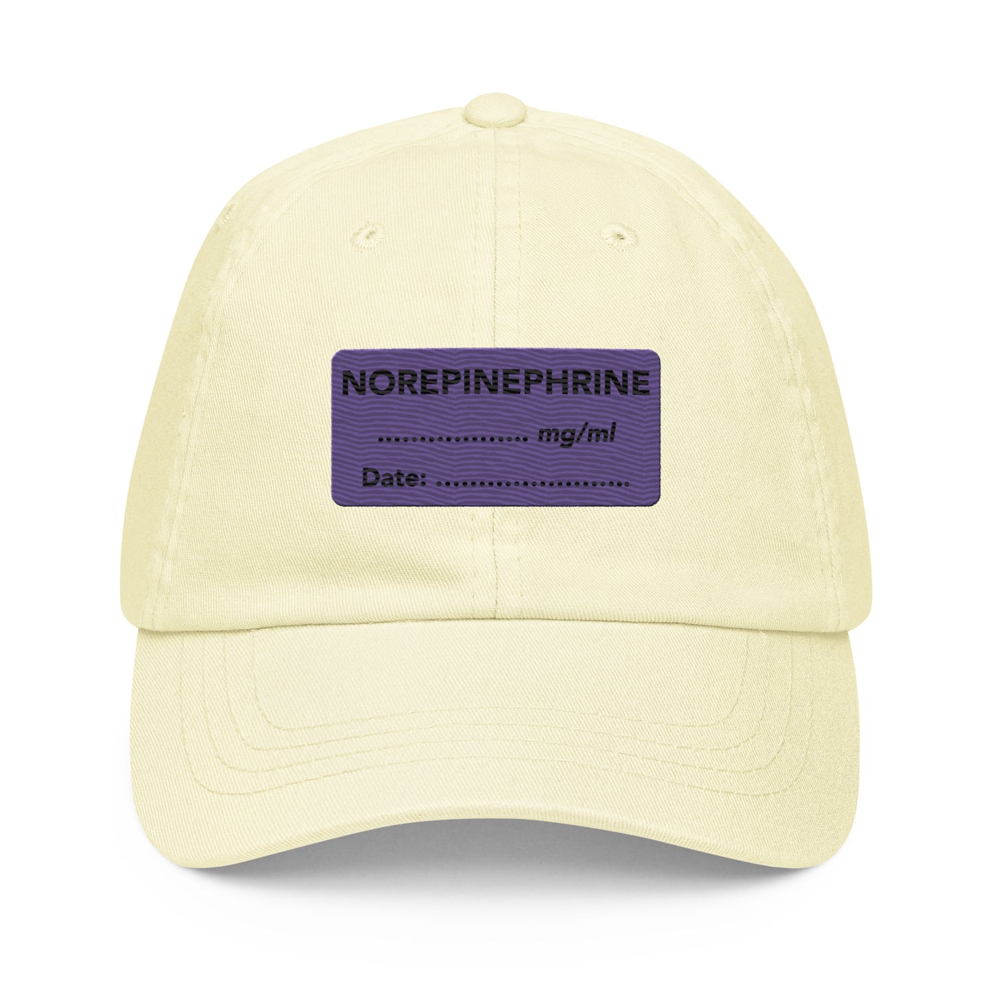 Norepinephrine Embroidered Pastel Hat